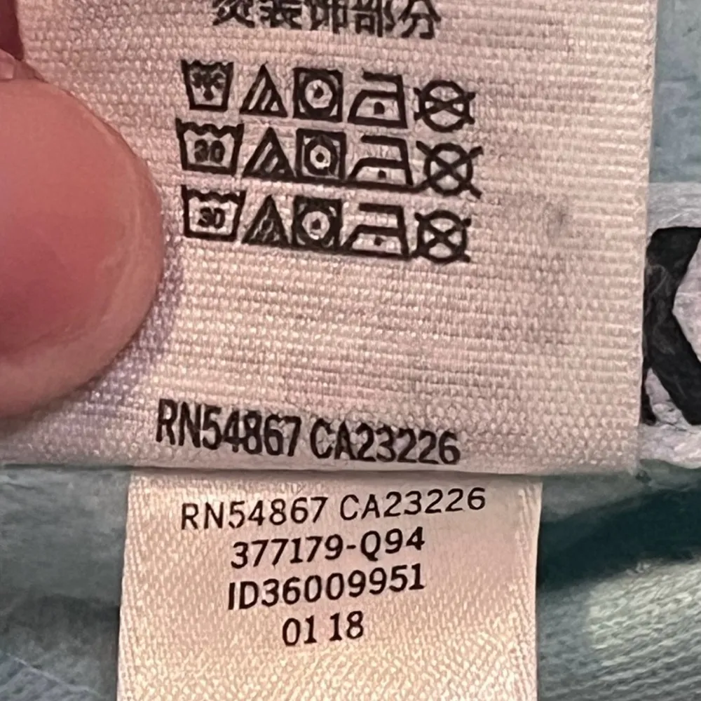 Victoria's Secret Pink Teal‎ Black Tie Dye Cropped Hooded Sweatshirt Size XS - Image 6