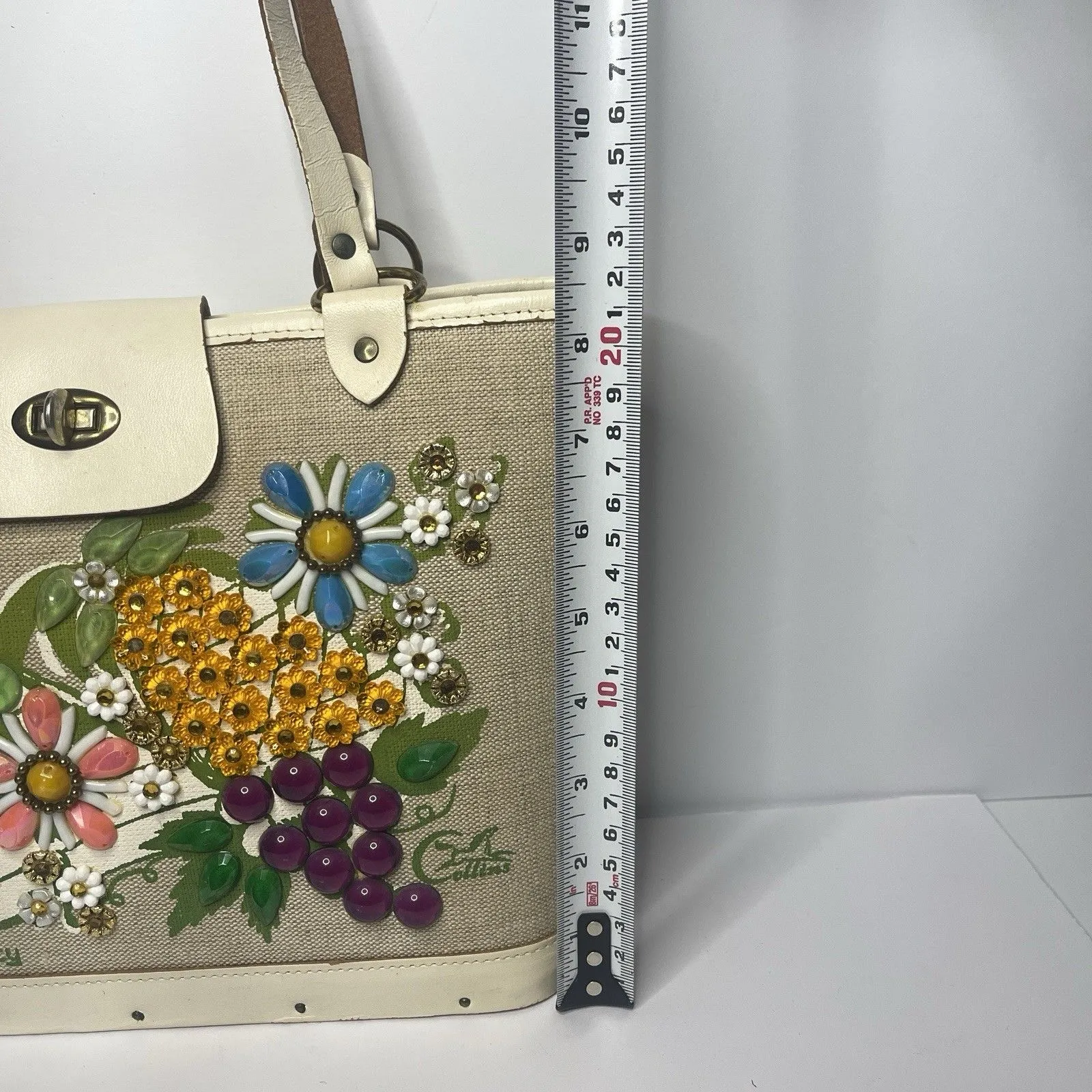 Vintage 1960s Enid Collins Of Texas Purse Handbag Horn Of Plenty Cornucopia - Image 11