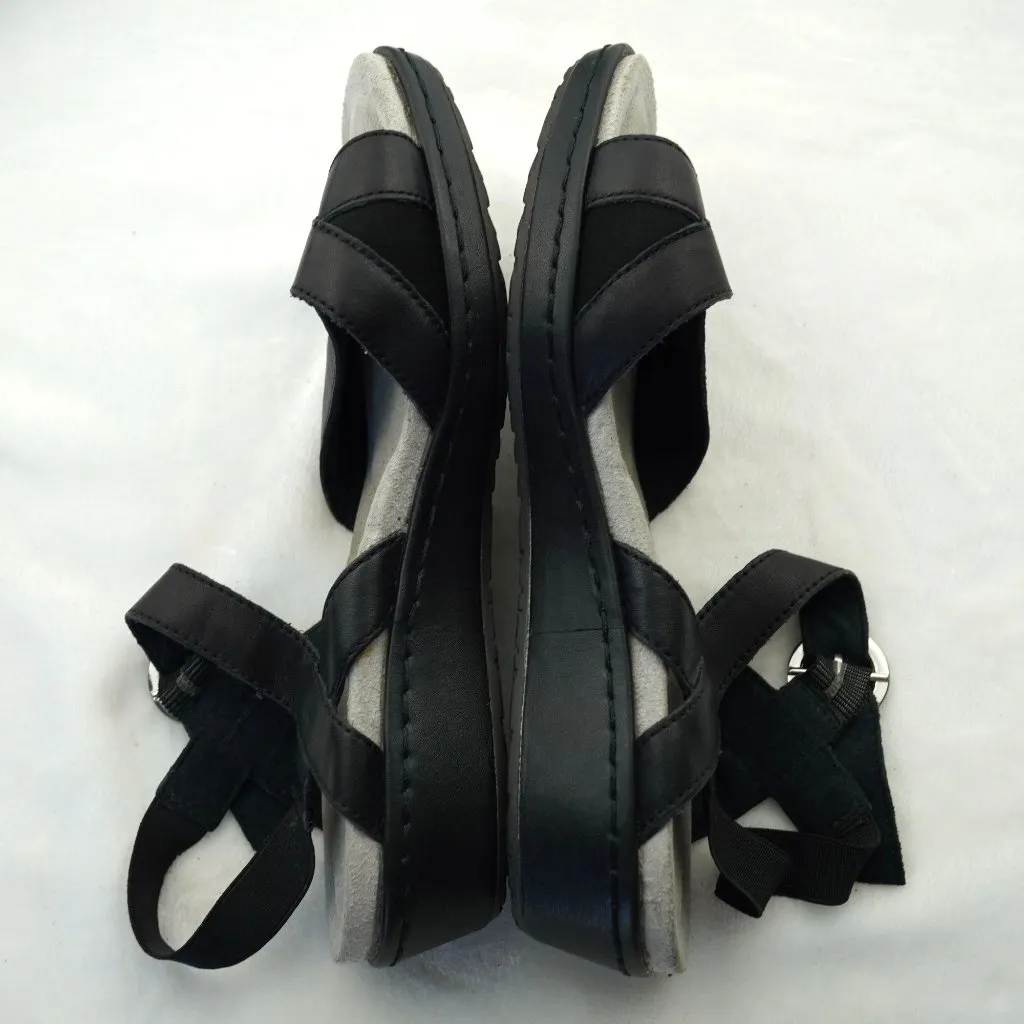 Ariat Black Leather‎ Comfort Sandals Size 8B - Image 5