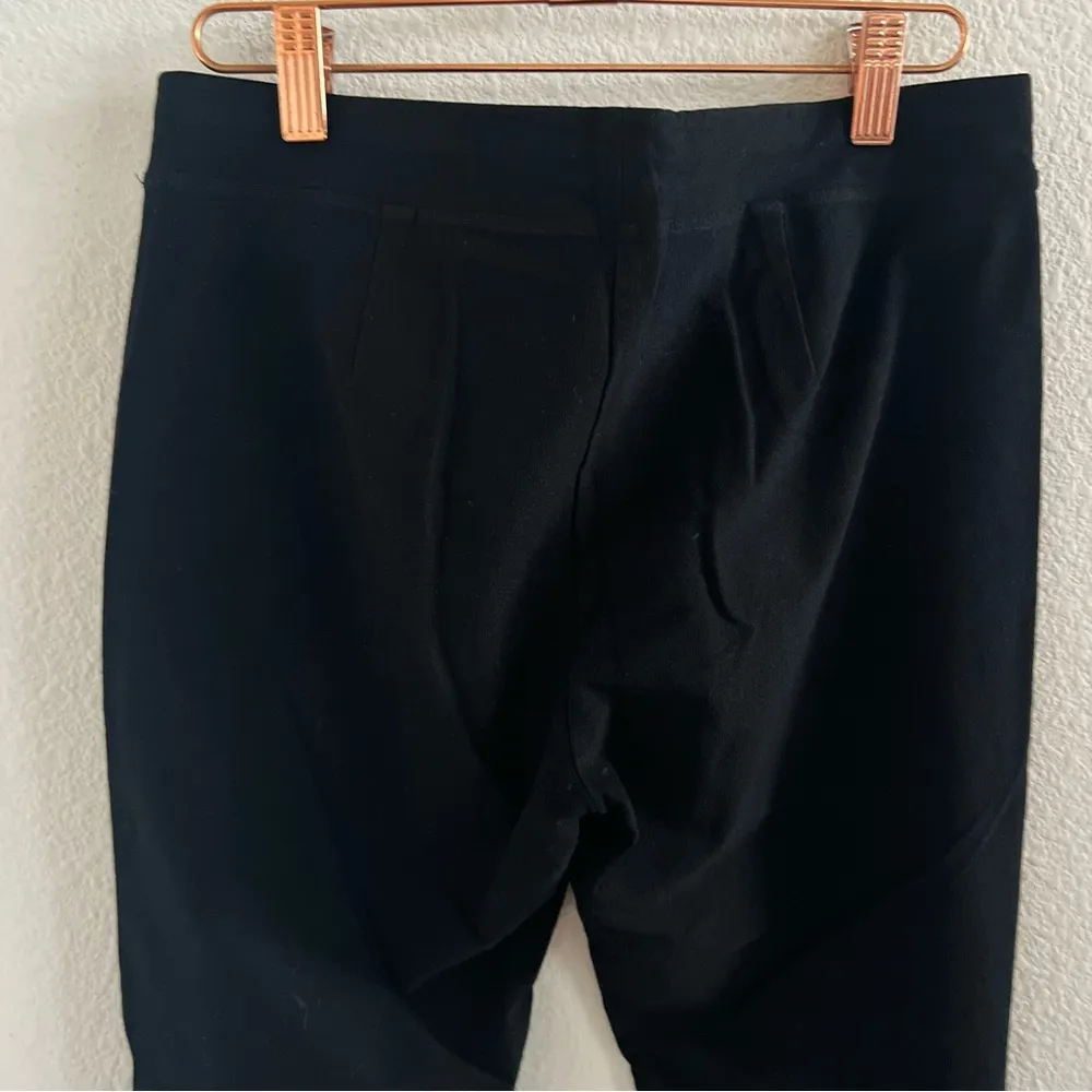 Eileen Fisher Black Pants Viscose Nylon Classic Straight Petite Small - Image 6