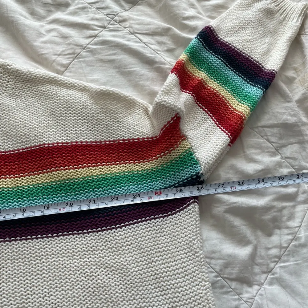 Wooden ships rainbow knit oversized sweater - Image 6