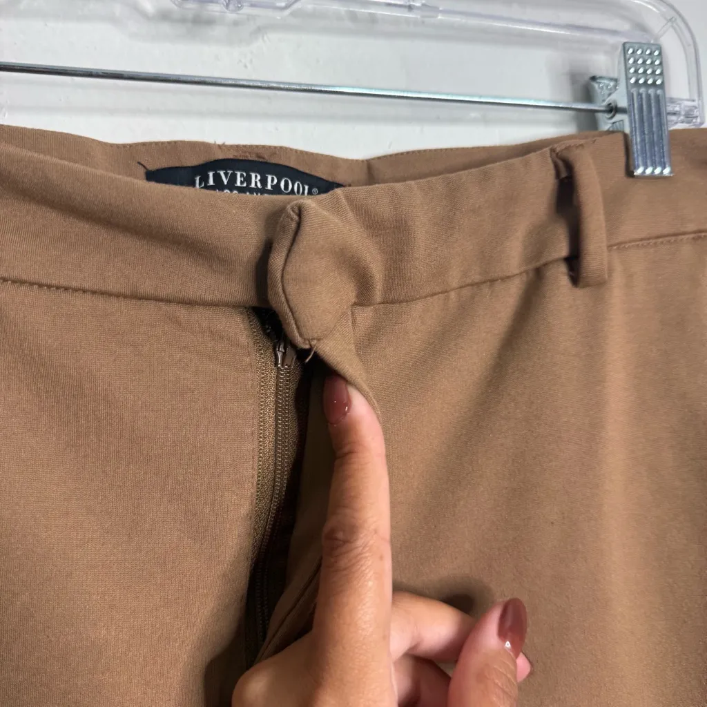 Stitch Fix Liverpool Kelsey Knit Trouser In Maple Brown‎ Size 14/32 - Image 9