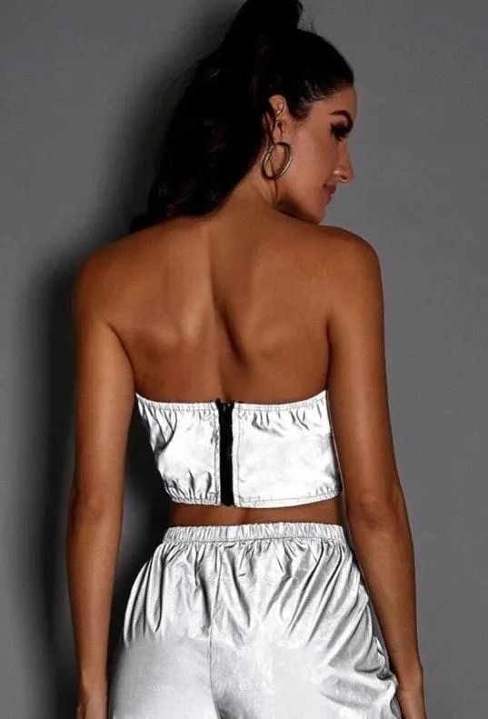 Reflective Bandeau Top Size XS - Image 4