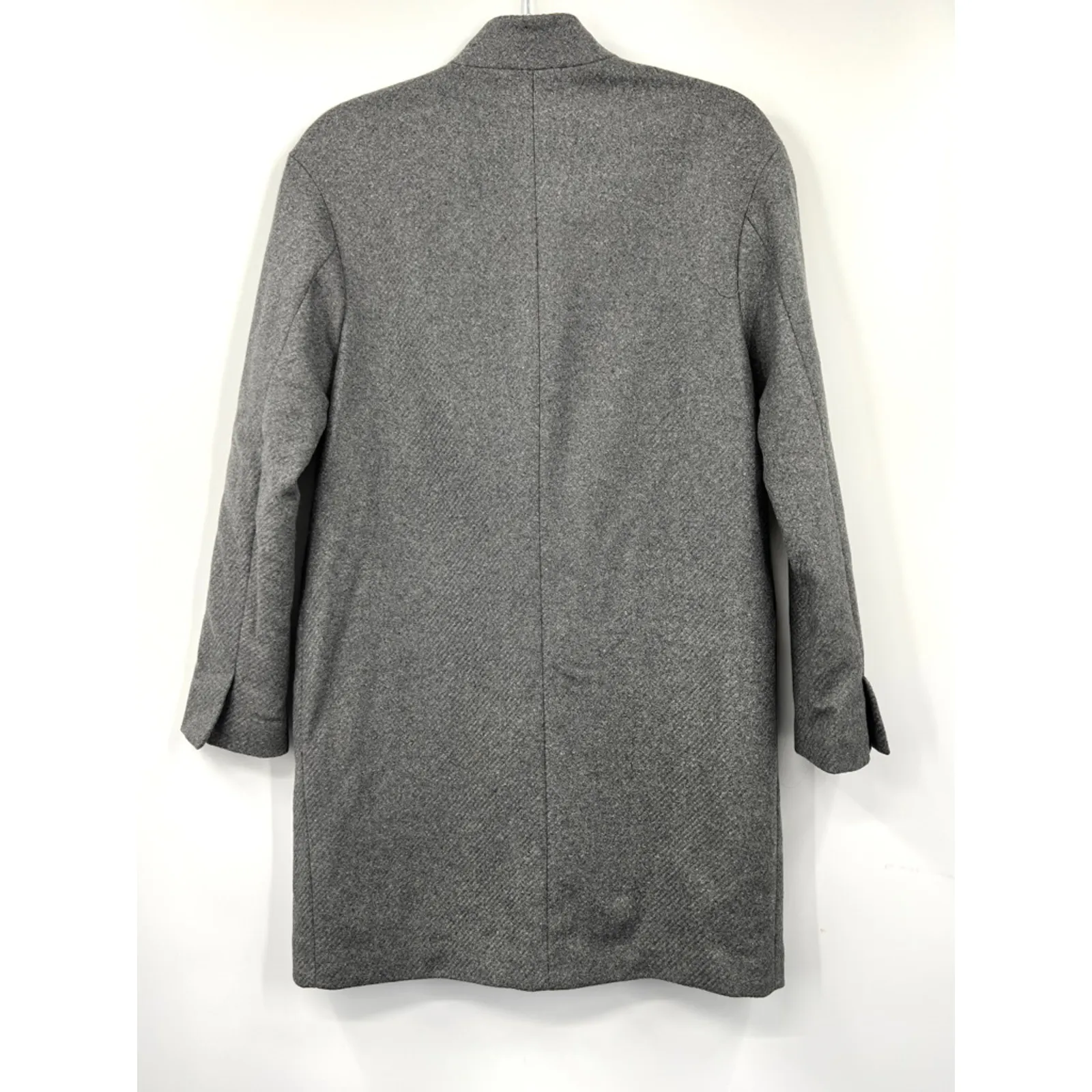 Zara Grey Structured Coat Jacket‎ Grey Size XS Pockets - Image 5