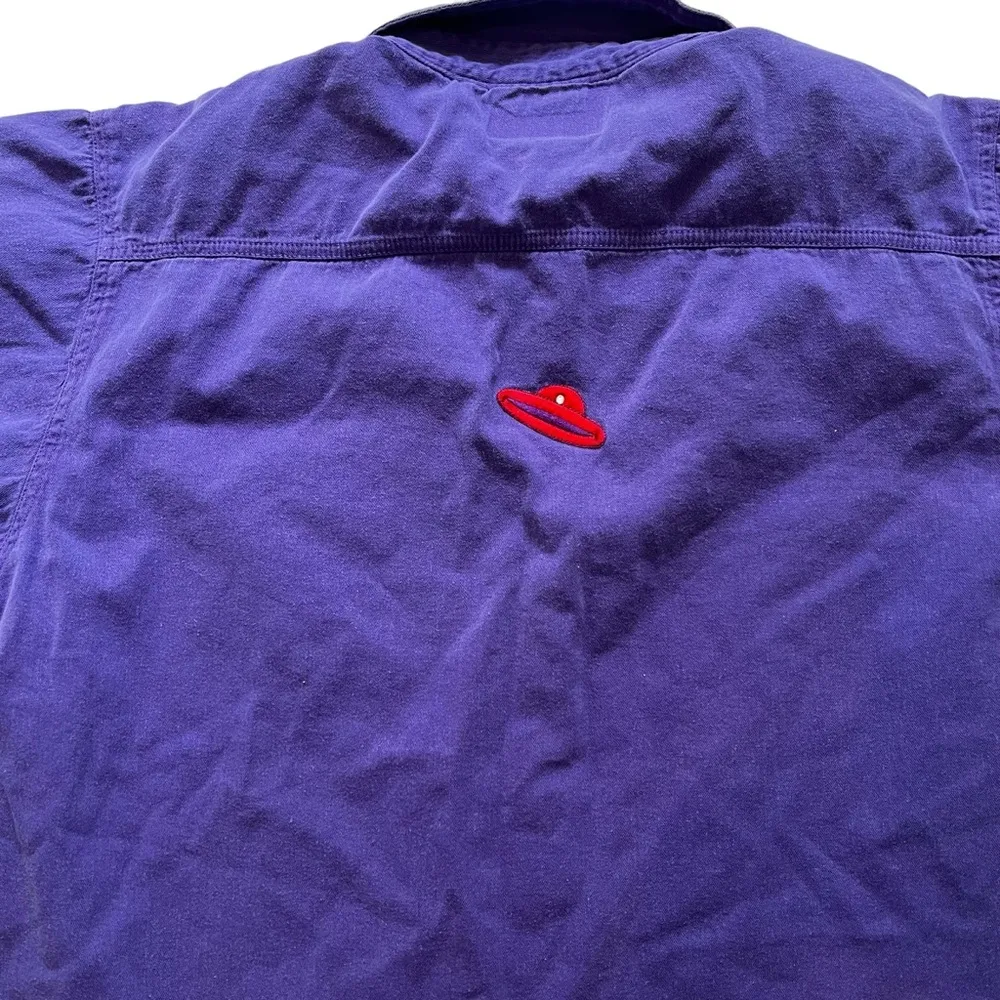 Vintage H&J “Red Hat Society” Purple Cotton Short Sleeve Shirt, Sz M Size M - Image 13