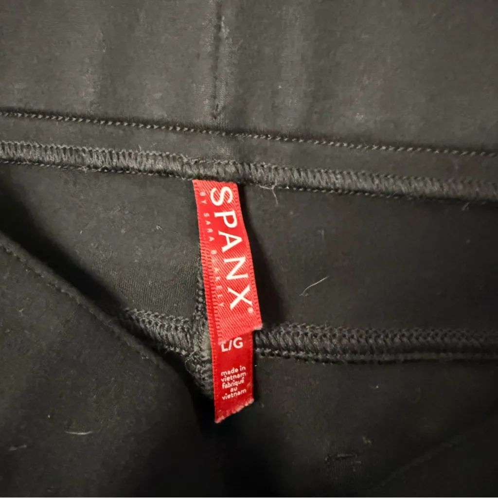 SPANX The Perfect Pants Black Pull On Pants Size Large Straight Leg - Image 7