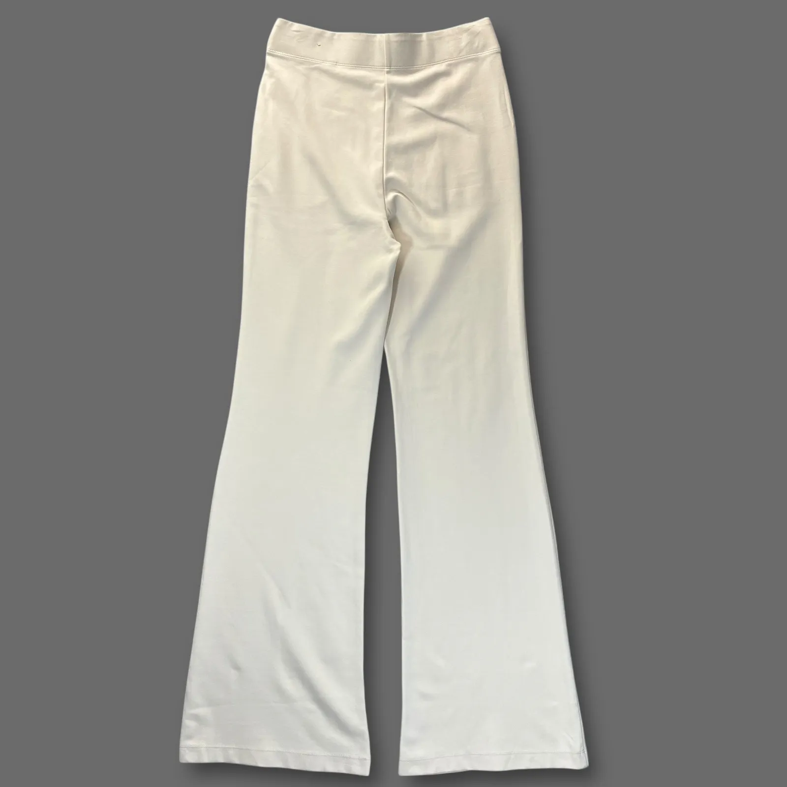 Max Studio London Cream Wide Flare Leg Pants Stretch Women's M? Size M - Image 2