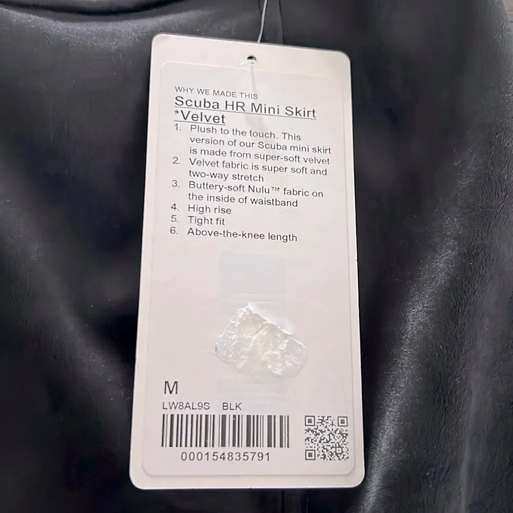 NWT Lululemon Scuba Velvet HR Mini Skirt - Image 5