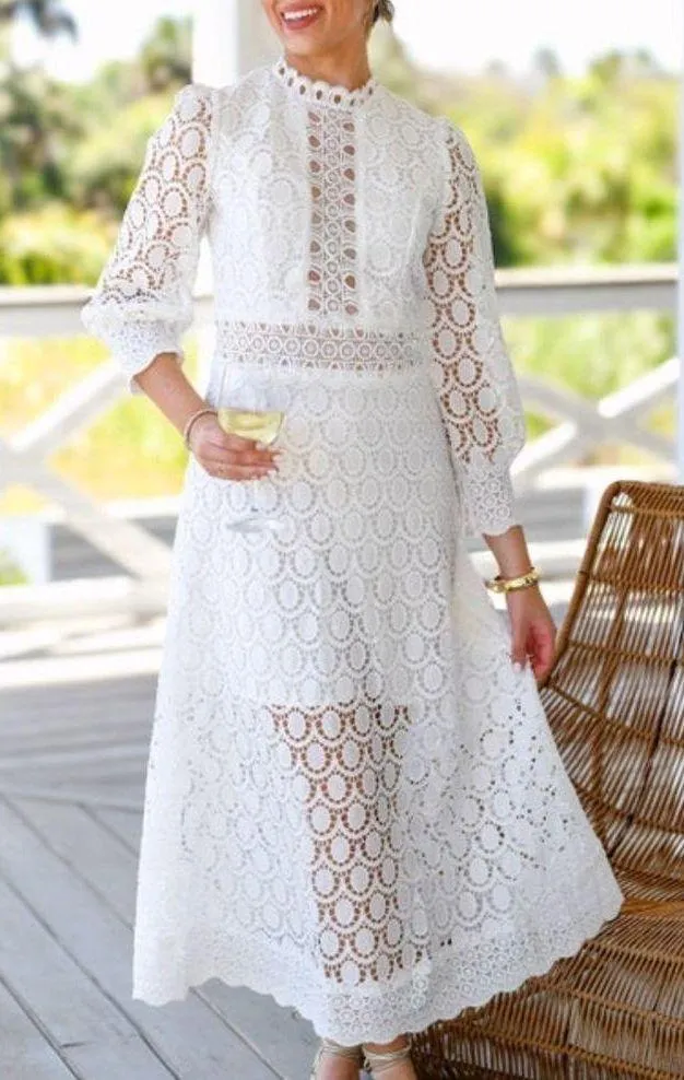 FANCY D BOUTIQUE white eyelet dress - Image 2