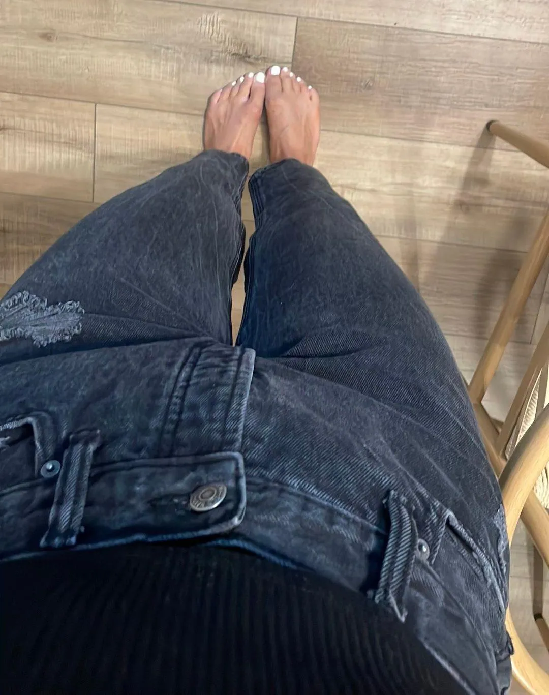 Black High waisted jeans Size 8 - Image 4