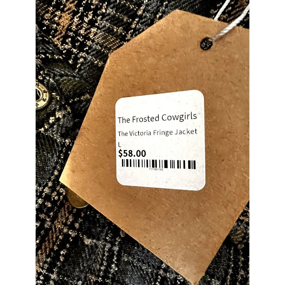 Kori women's size large jacket button-up western fringe cowgirl, rodeo - Image 4