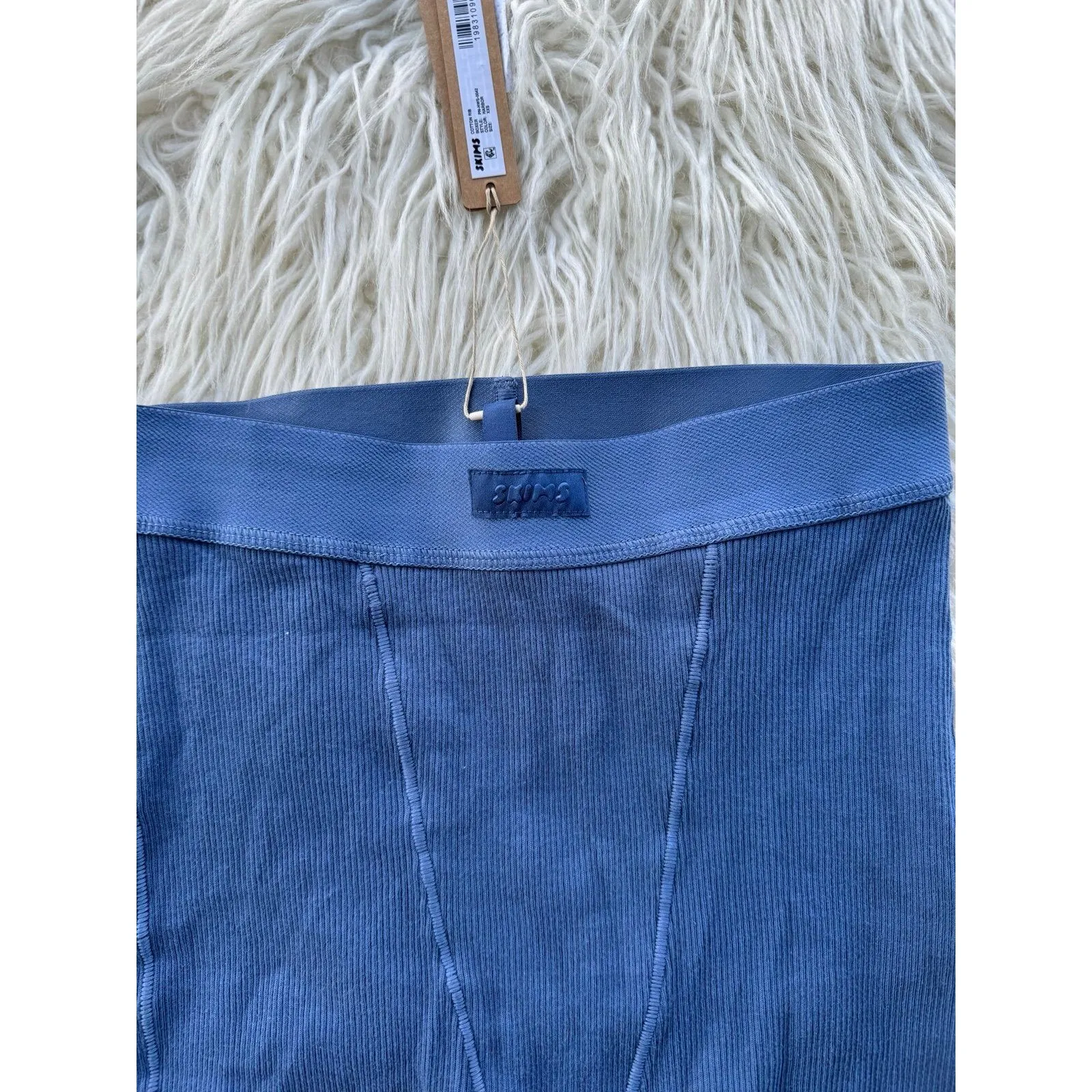 Skims Cotton Rib Boxer Harbor XXS - Image 4