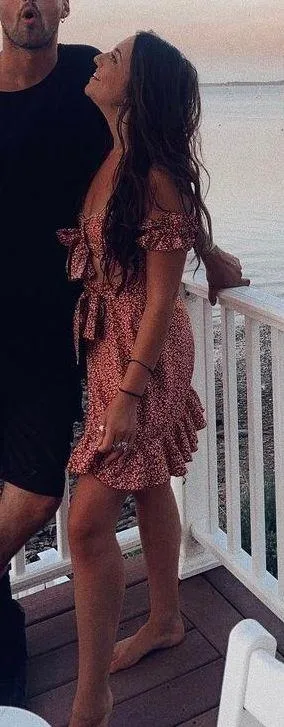 SheIn Red Floral Two Piece Skirt Set  - Image 6