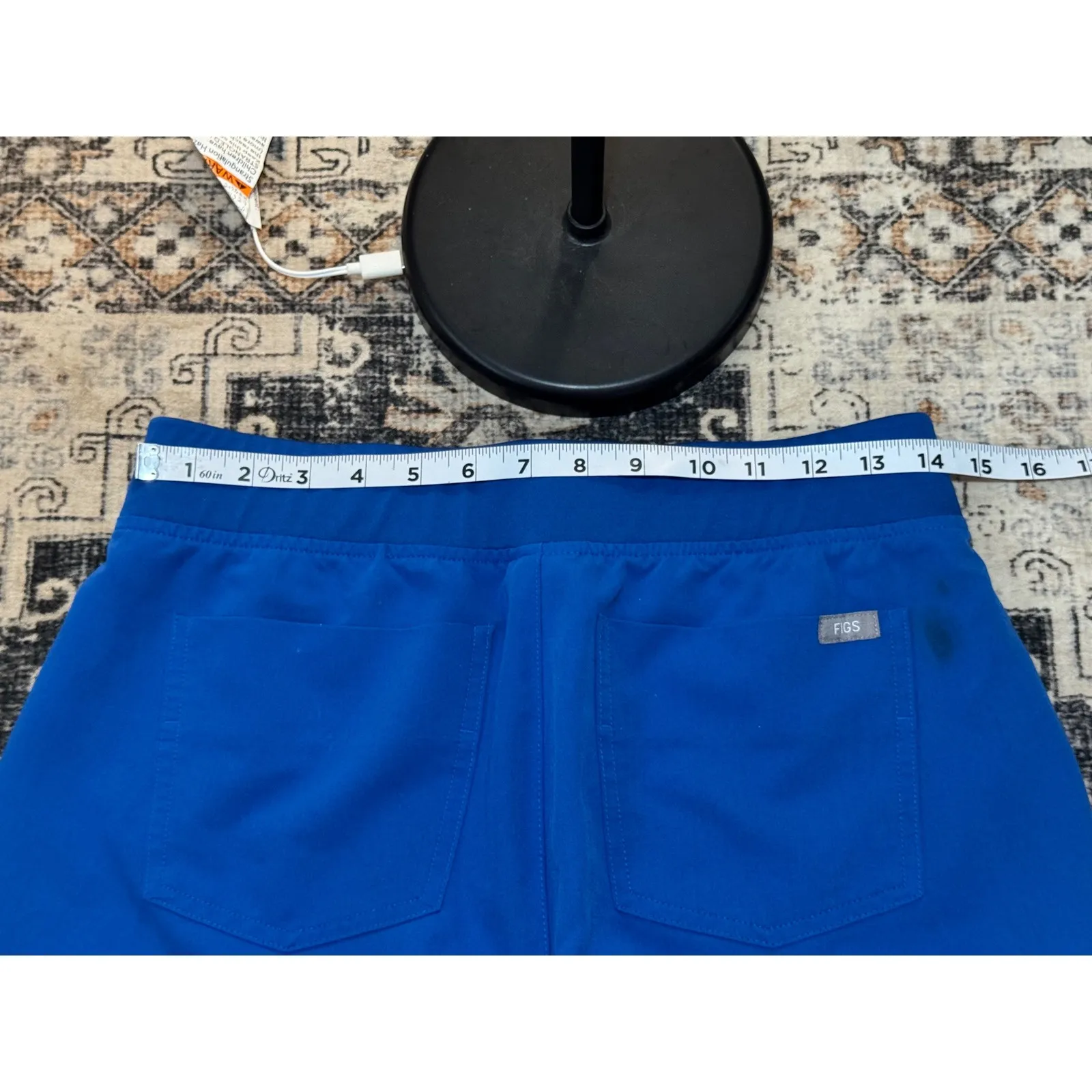 Figs Women's Technical‎ Collection Blue Jogger Scrub Pants Size Small - Image 7