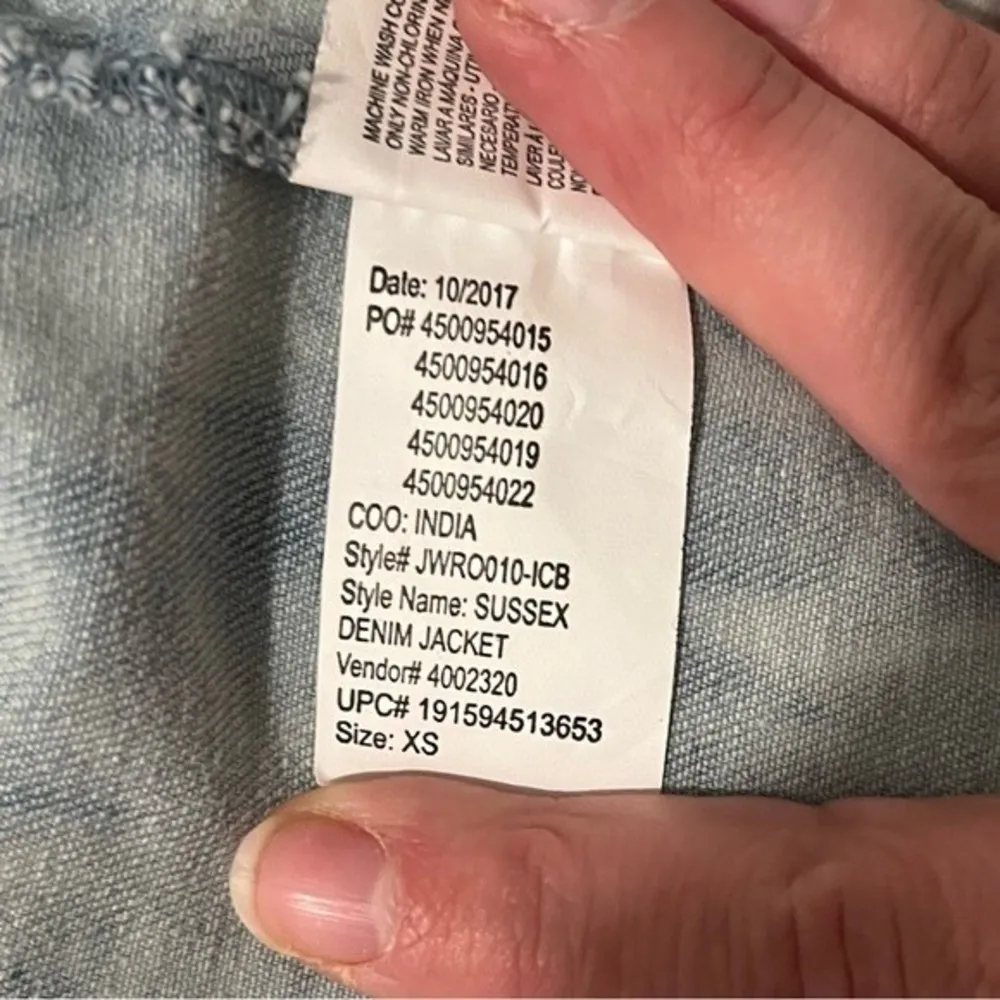 William Rast Sussex Tye Dye Cropped Denim Jacket Size XS - Image 10