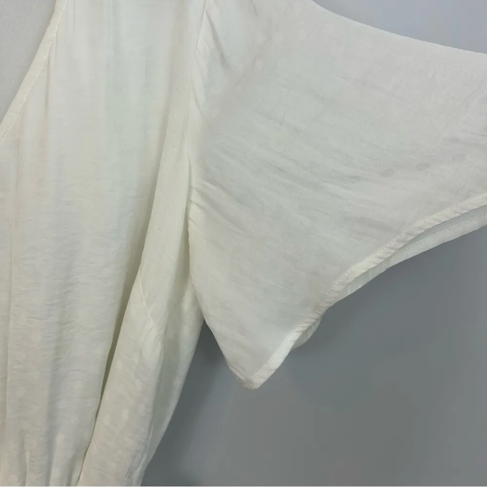 Anastasia White Polka Dot Short Sleeve Dress Size XL - Image 5