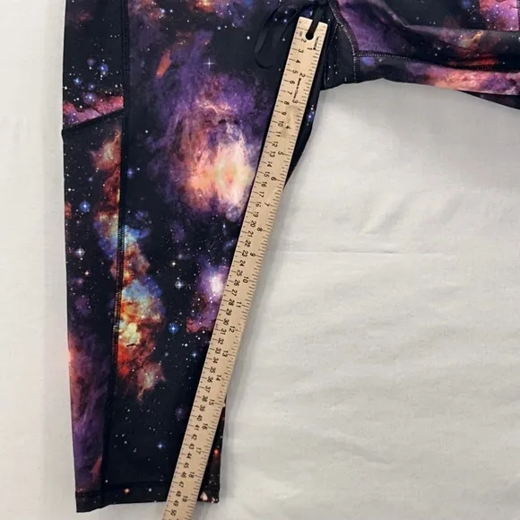 Avia Capri Leggings Large Galaxy Print Gym Workout Activewear Yoga Performance - Image 13