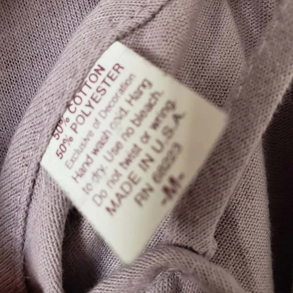 Vintage Tank Nightgown Chemise Lilac Purple Crochet Lace Detail Medium - Image 4