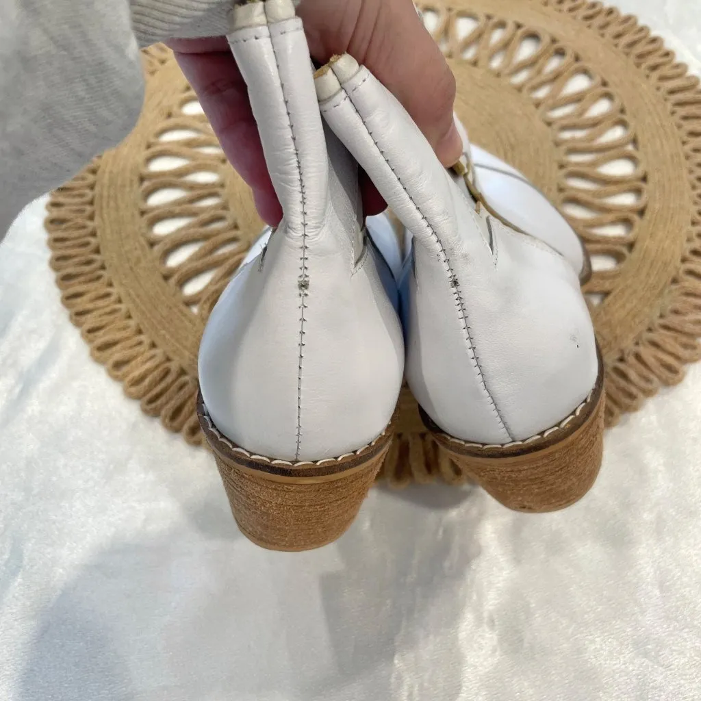 Almeida by Los Ame White Star Short Western Heeled Boots Size 8 - Image 11