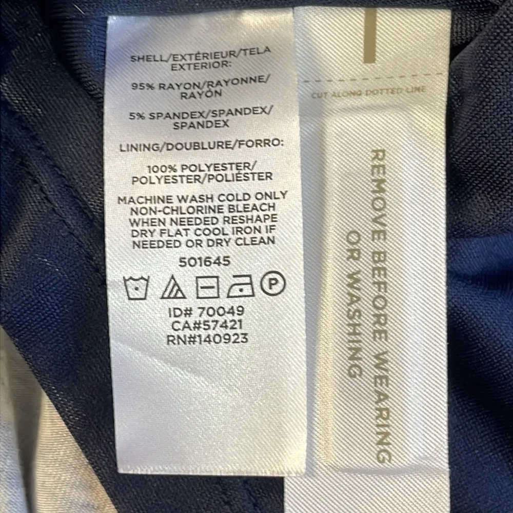 Loft Navy Floral Knotted MIDI Dresss - Image 7