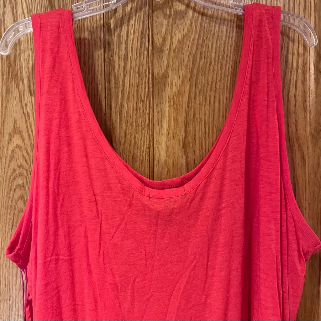 Gibson x Hi Sugarplum! Summerland Scooped Neck Pocket Tank Top Hot Orange Sz‎ 2X - Image 10