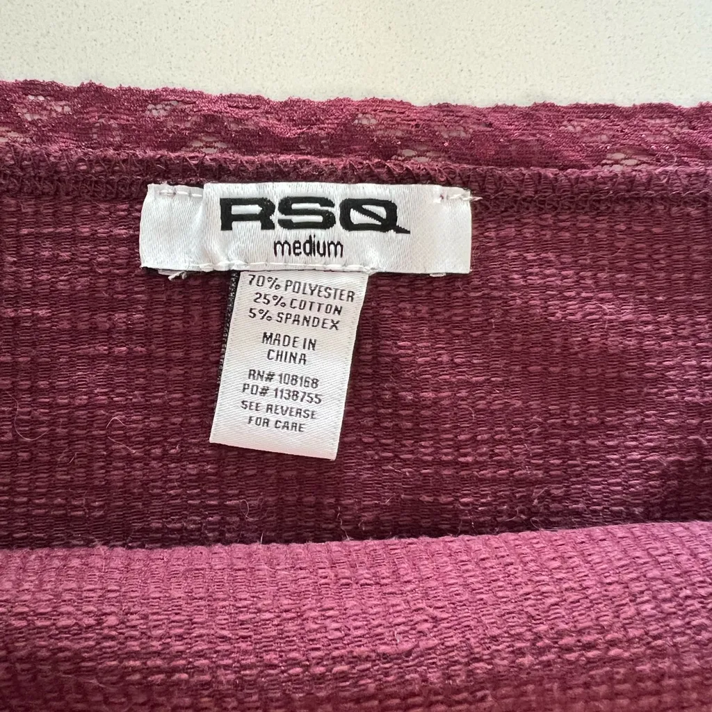 RSQ maroon tube top - Image 2