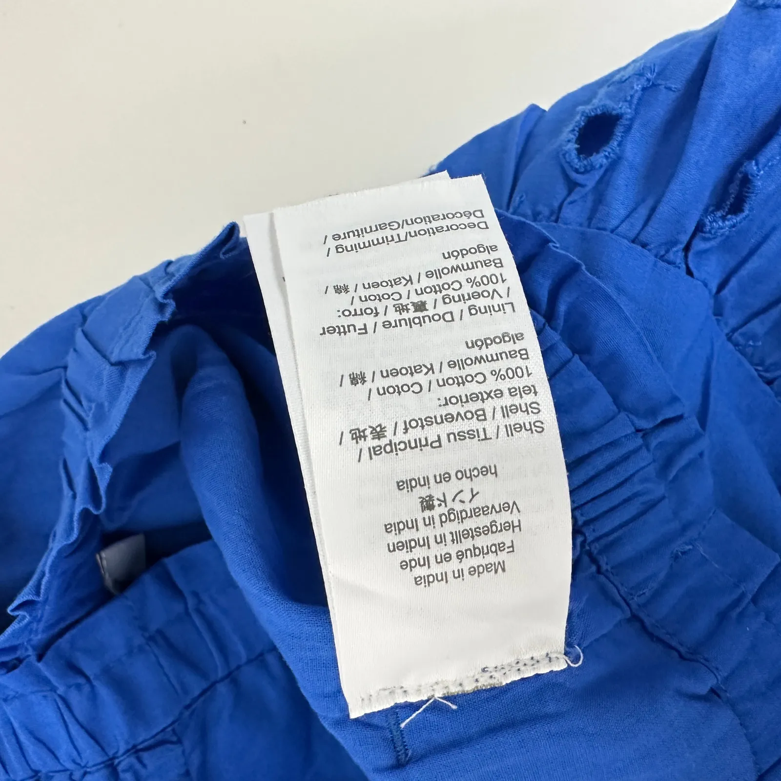 J.Crew Drop Waist Eyelet Midi Skirt Bright Grotto Blue A Line Cotton Small NWT - Image 11