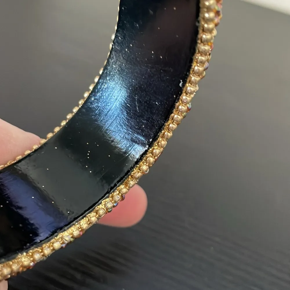 Beaded Bangle Bracelet Gold - Image 5