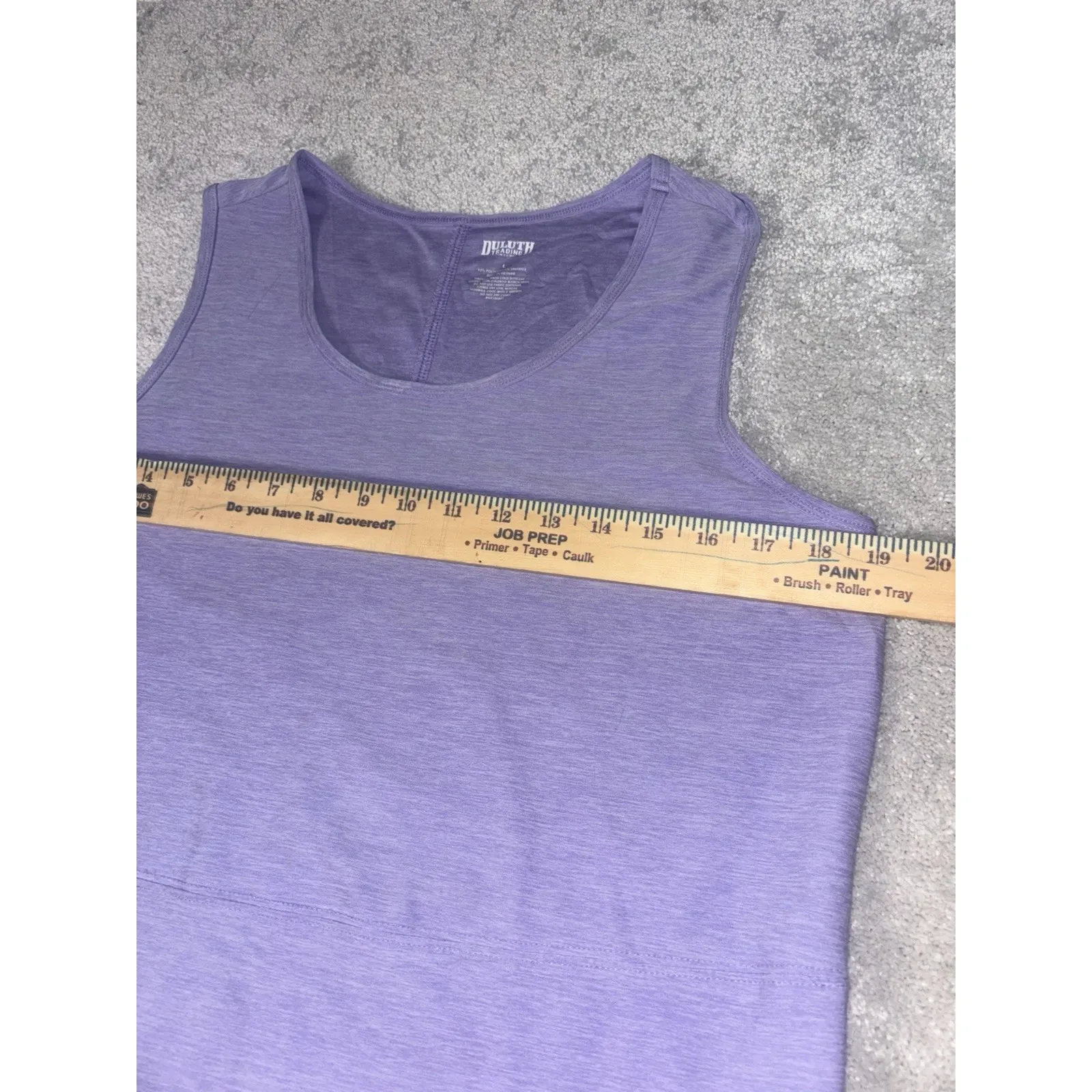 Duluth Trading Dress Sz L Purple Jersey Stretch Sleeveless Scoop Neck Outdoor Size L - Image 5