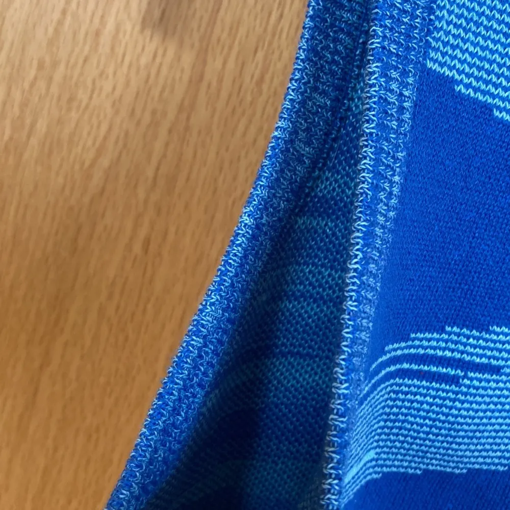 Blue, sweater crop top. Longer than a usual crop top so can be worn as a top. Blue - Image 3