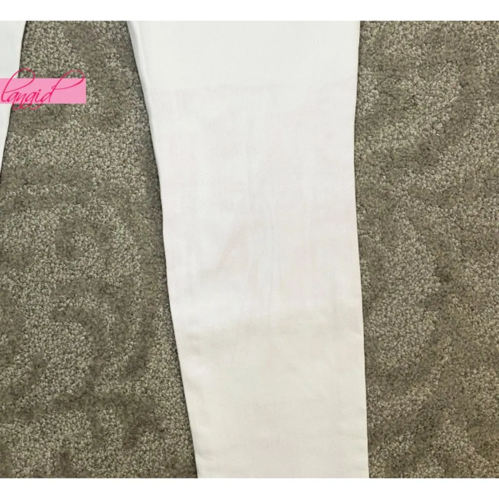 AG Legging Ankle Worn White Distressed Destroyed Ripped Edgy Skinny Stretch Jean - Image 9