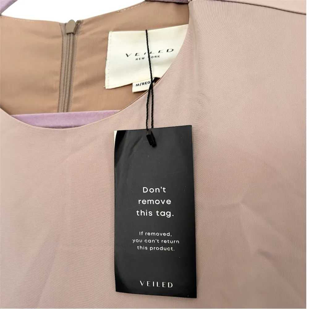 Veiled Collection Essential Basic Maxi Dress Tan Size M - Image 3