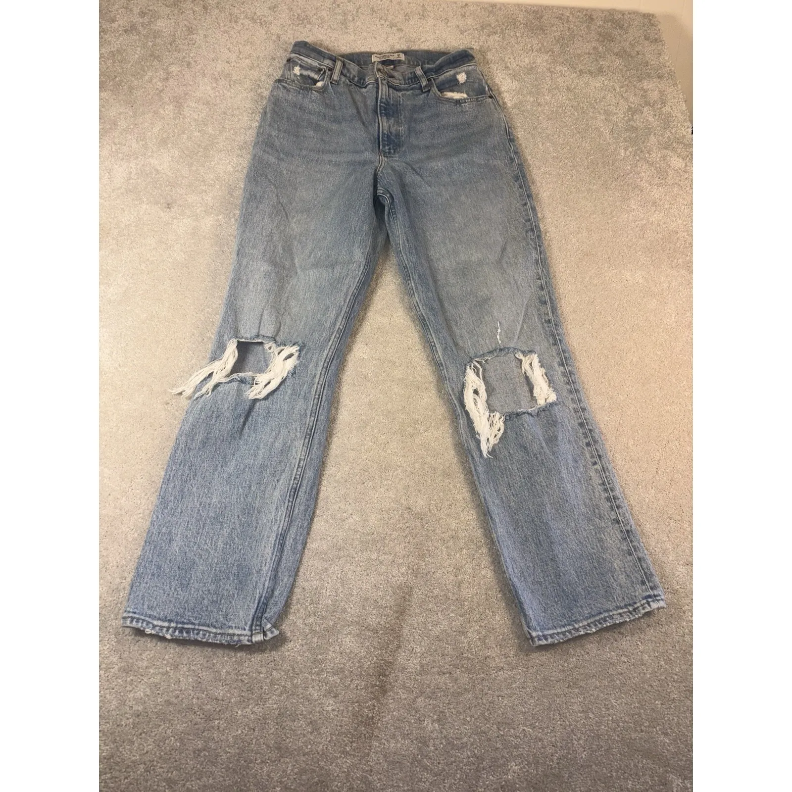 abercrombie & fitch jeans 90s straight ultra high‎ rise curve love 29/8r - Image 2