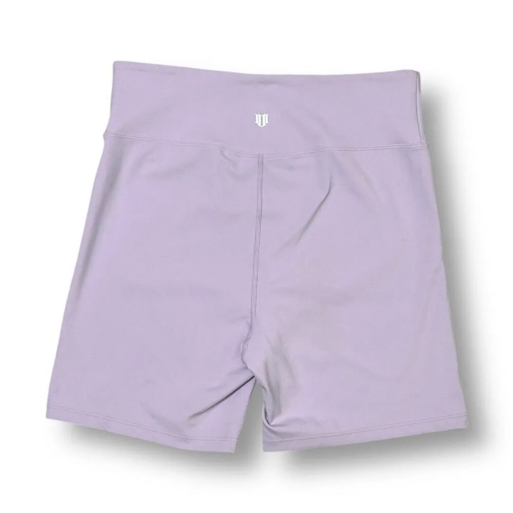 NWT EleVen Venus Williams L Lavender Biker Shorts Wisteria Wave Active Gym Yoga Purple Size L - Image 3