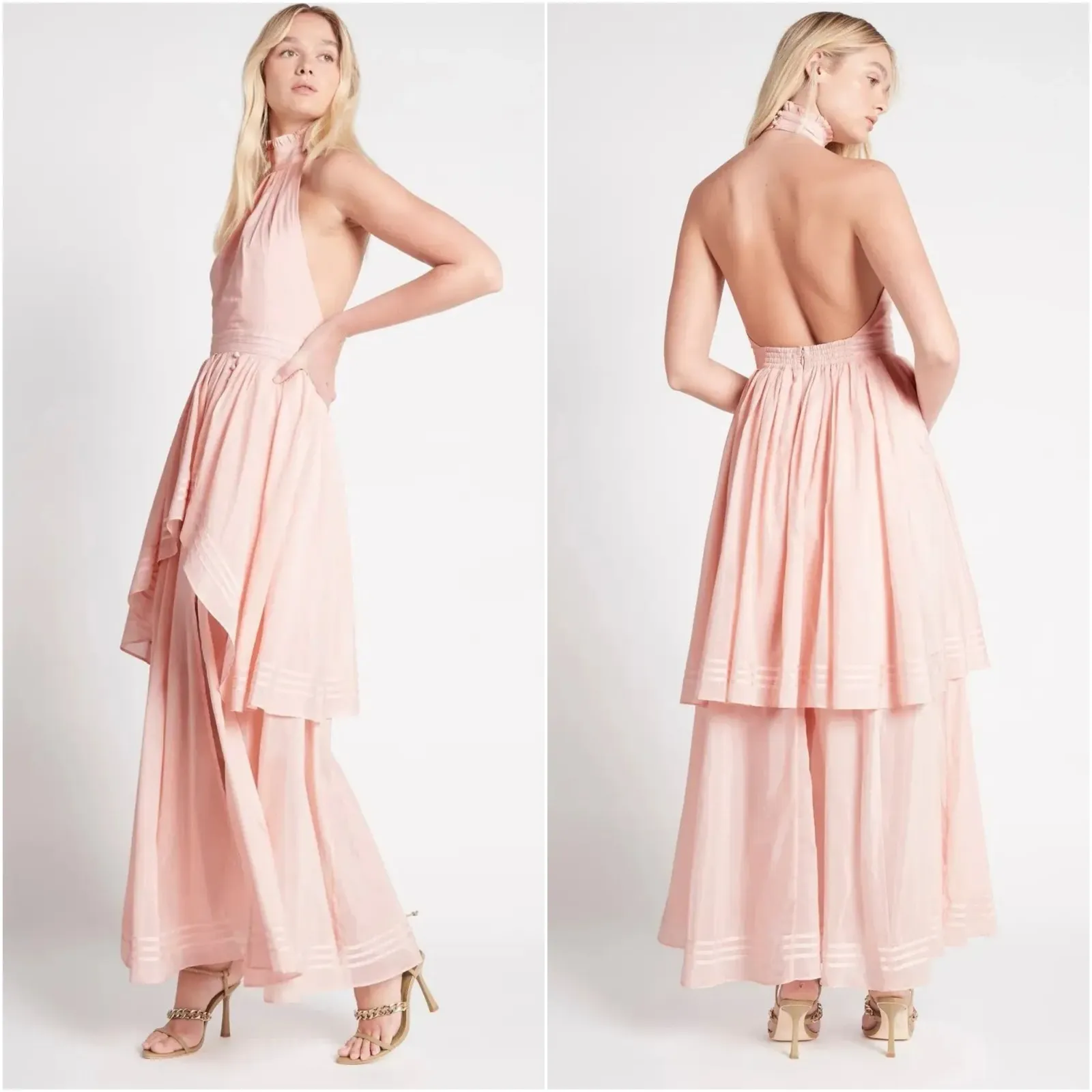 Aje. Bungalo Sienna‎ Dress in Blush Size AUS 12 / US 8 NEW Pink - Image 5