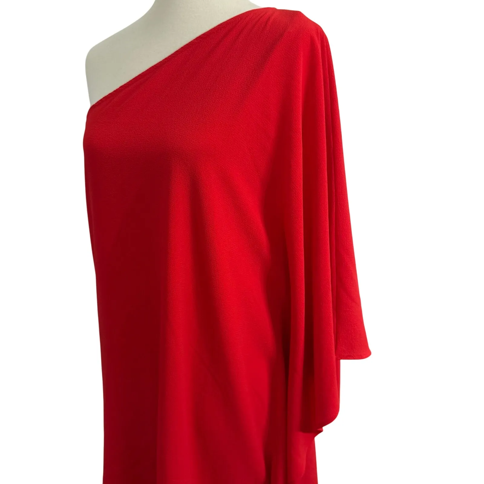 Vici Red Side To Side One Shoulder Statement Dress Size Medium - Image 5