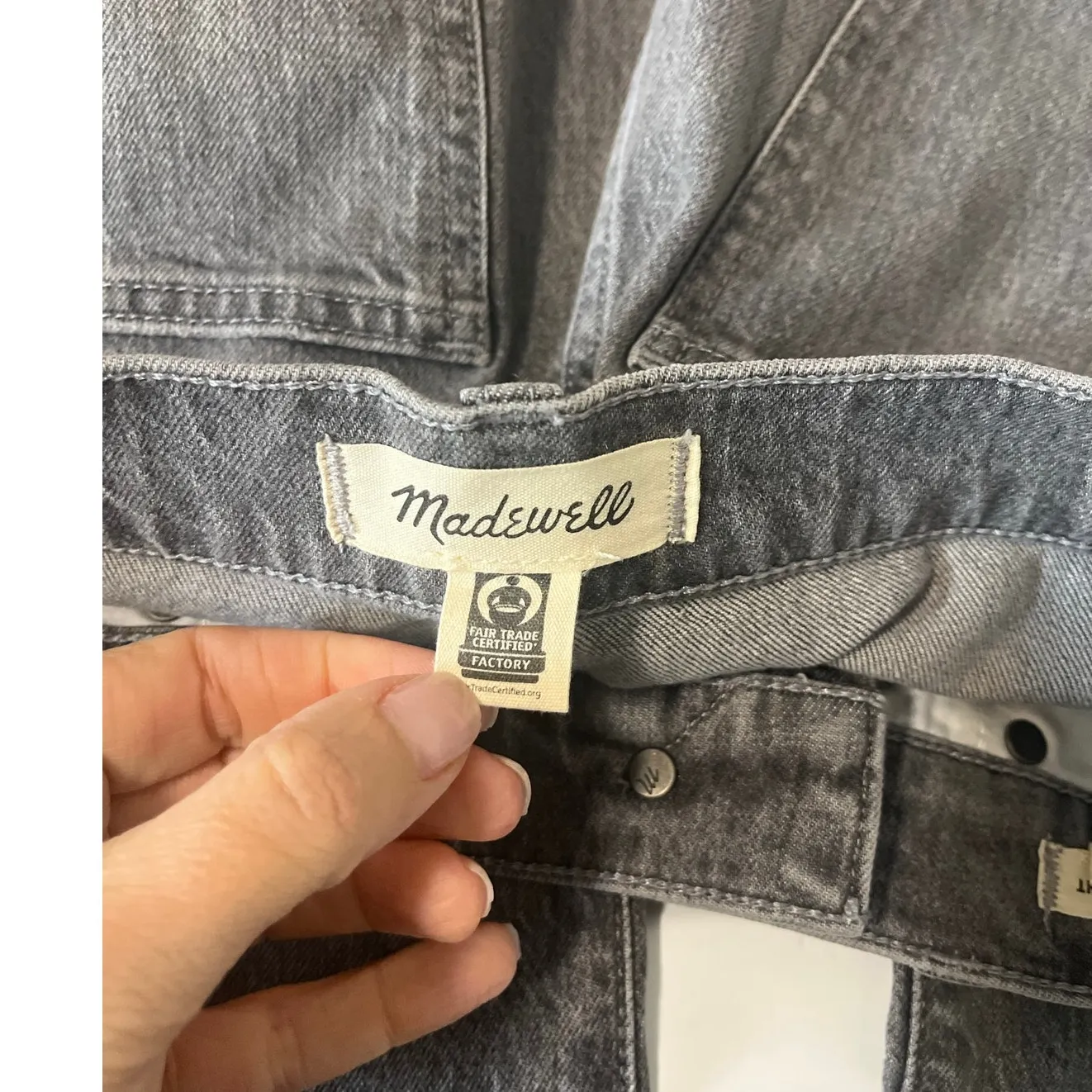 Madewell  90's Straight Jeans in Hallandale Wash High Rise Women's 25 - Image 7