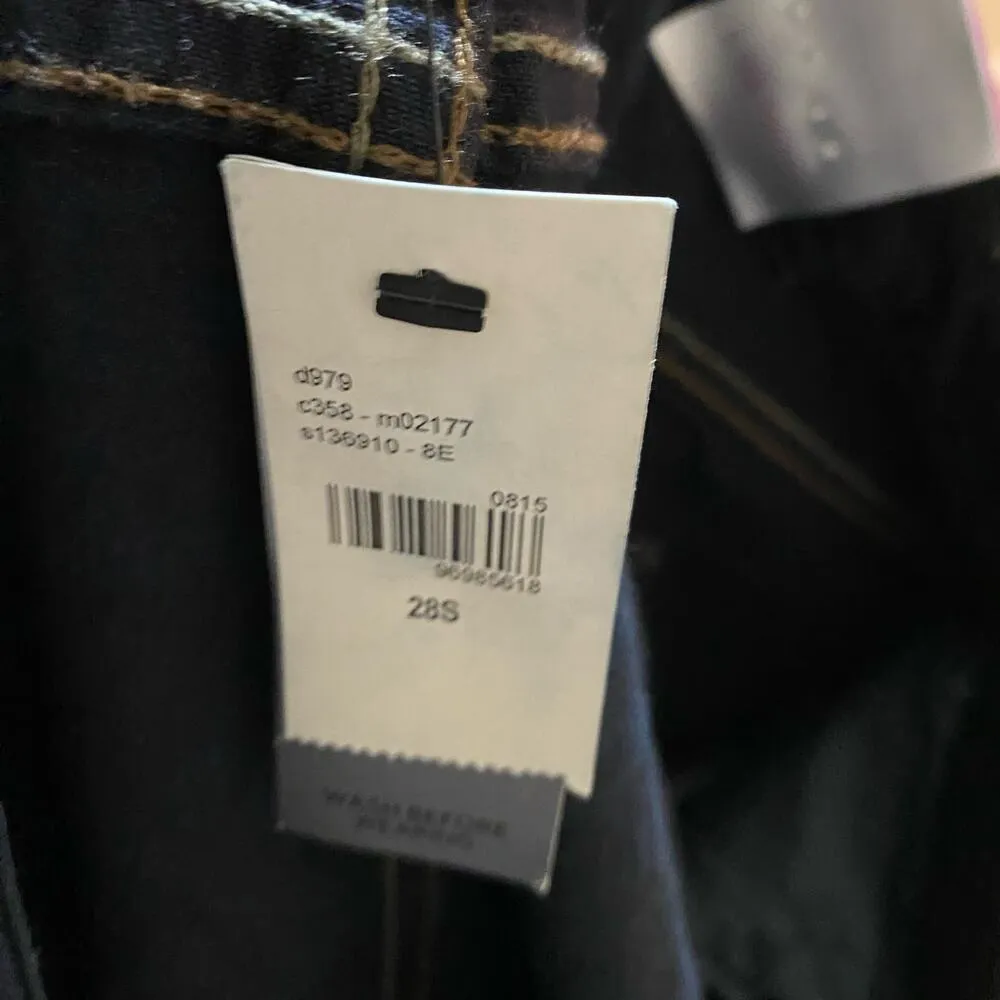 Lane Bryant Skinny Genius Fit Dark Wash Denim Blue Jeans Plus Size 28 Short NWT - Image 9