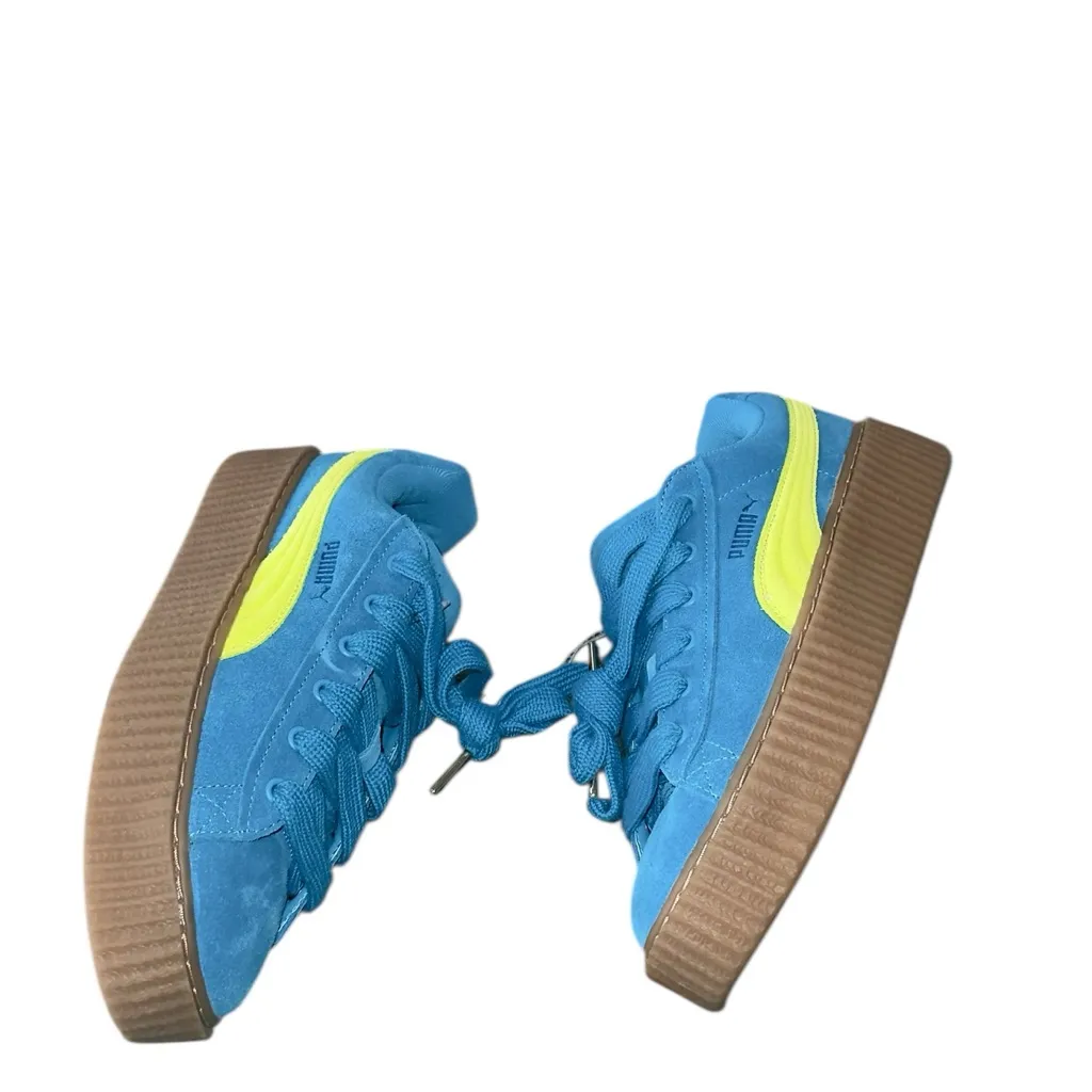 NEW PUMA x Fenty Creeper Phatty Womens Casual Shoes, Blue Suede, 10 - Image 9