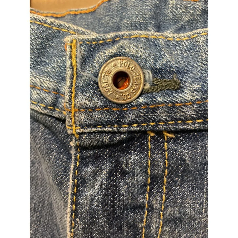 Ralph Lauren Polo Jeans Stretch Kelly Boyfriend Jeans Light Wash Denim Sz 8Short - Image 9