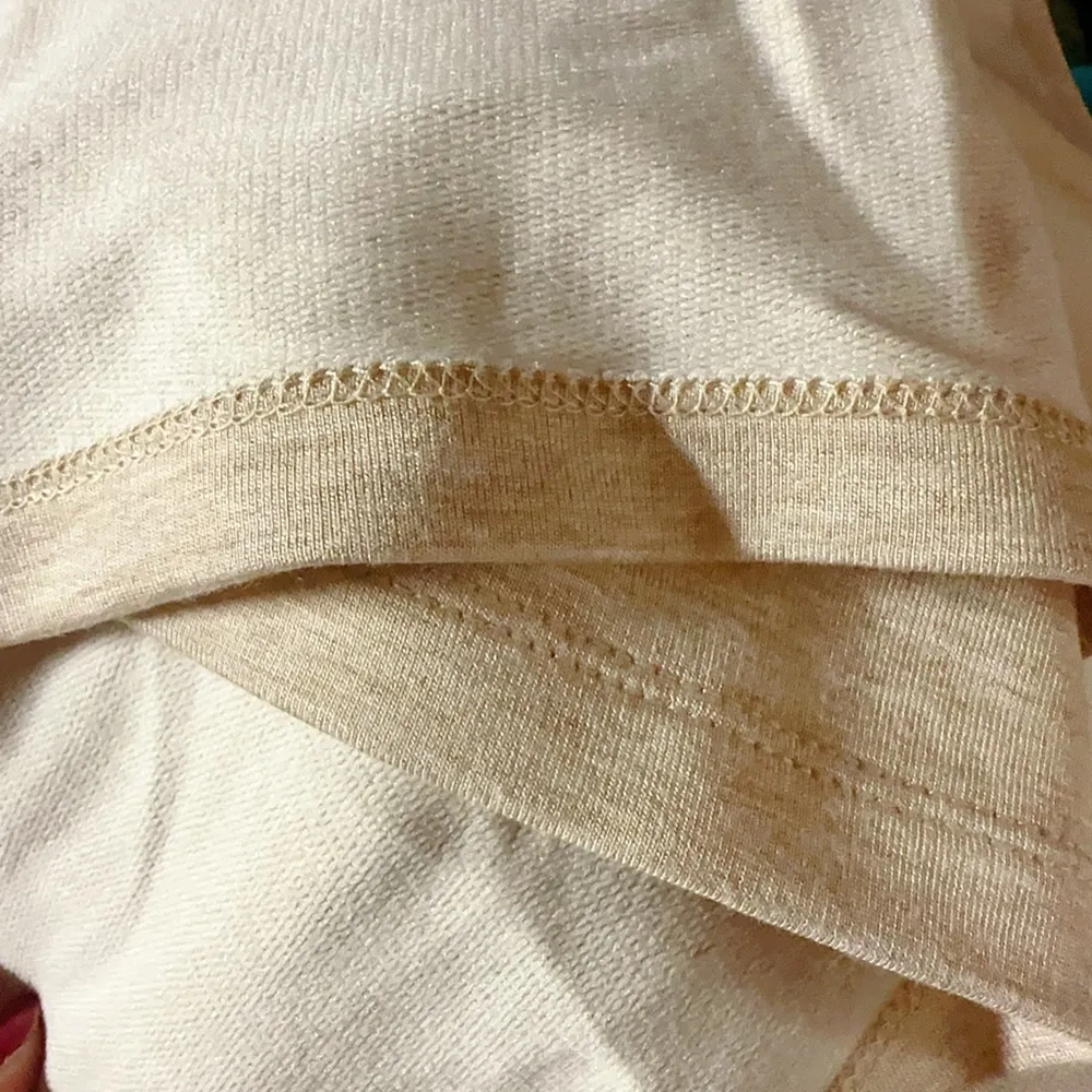 Calvin Klein beige soft dress designer logo front short sleeve with hoodie $49 - Image 8