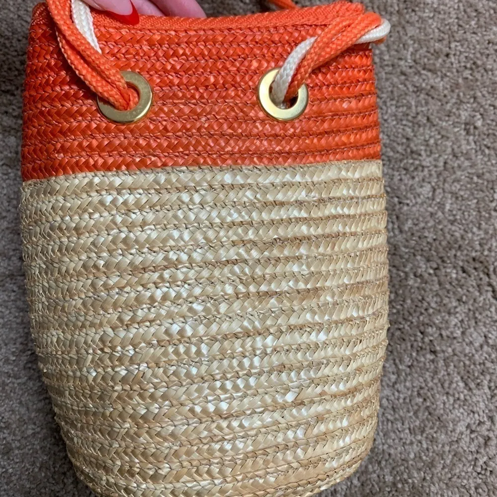 Boho Woven Handbag Tan - Image 6