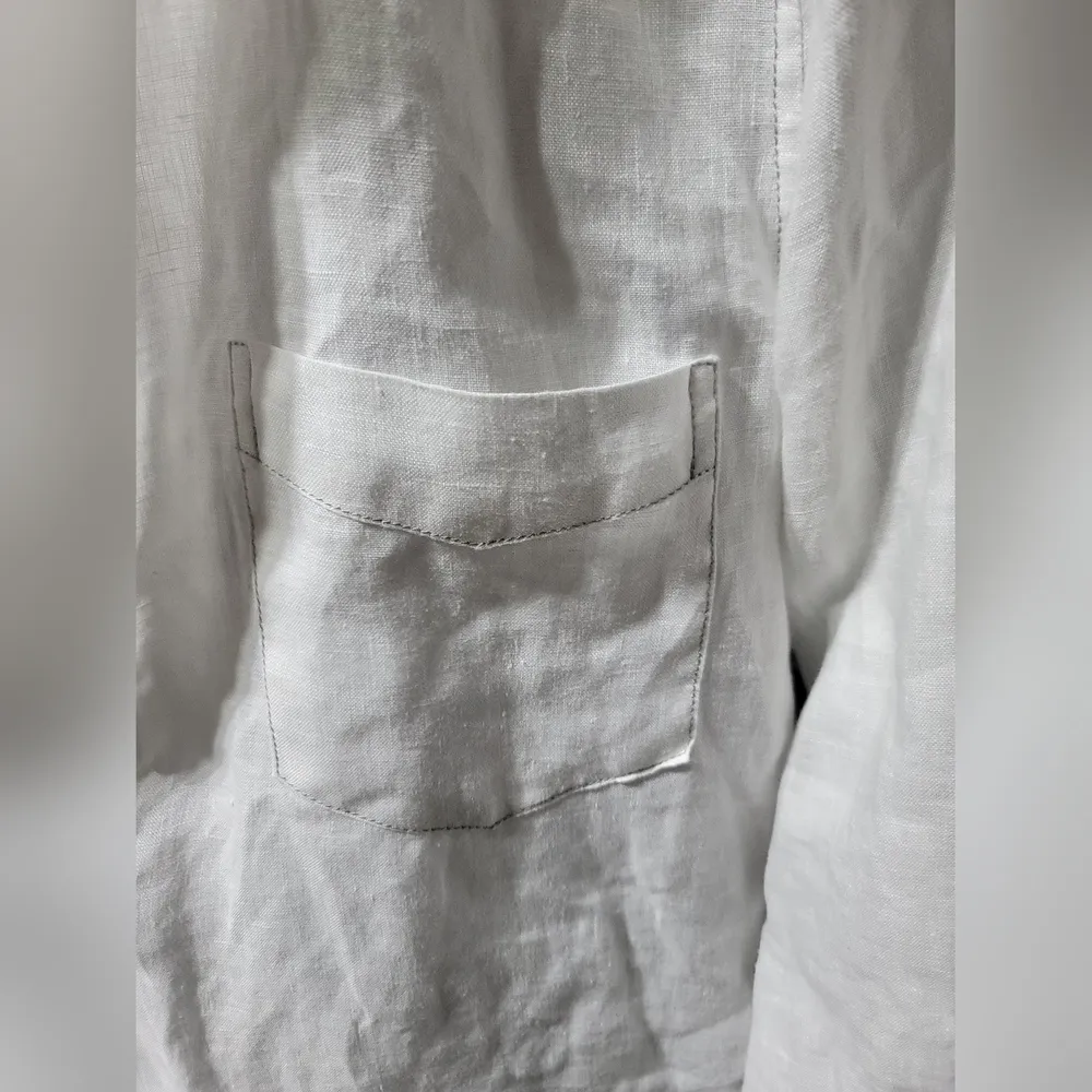 Raffi women's linen shirt White - Image 4