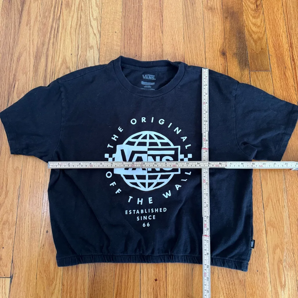 Vans Black Crop Top Size Medium - Image 5