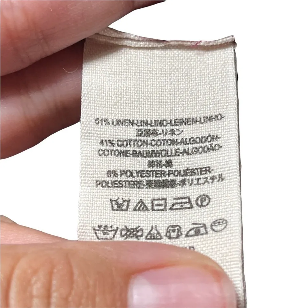 Free People Purple Long Sleeve Linen Blend Turtleneck XS - Image 5