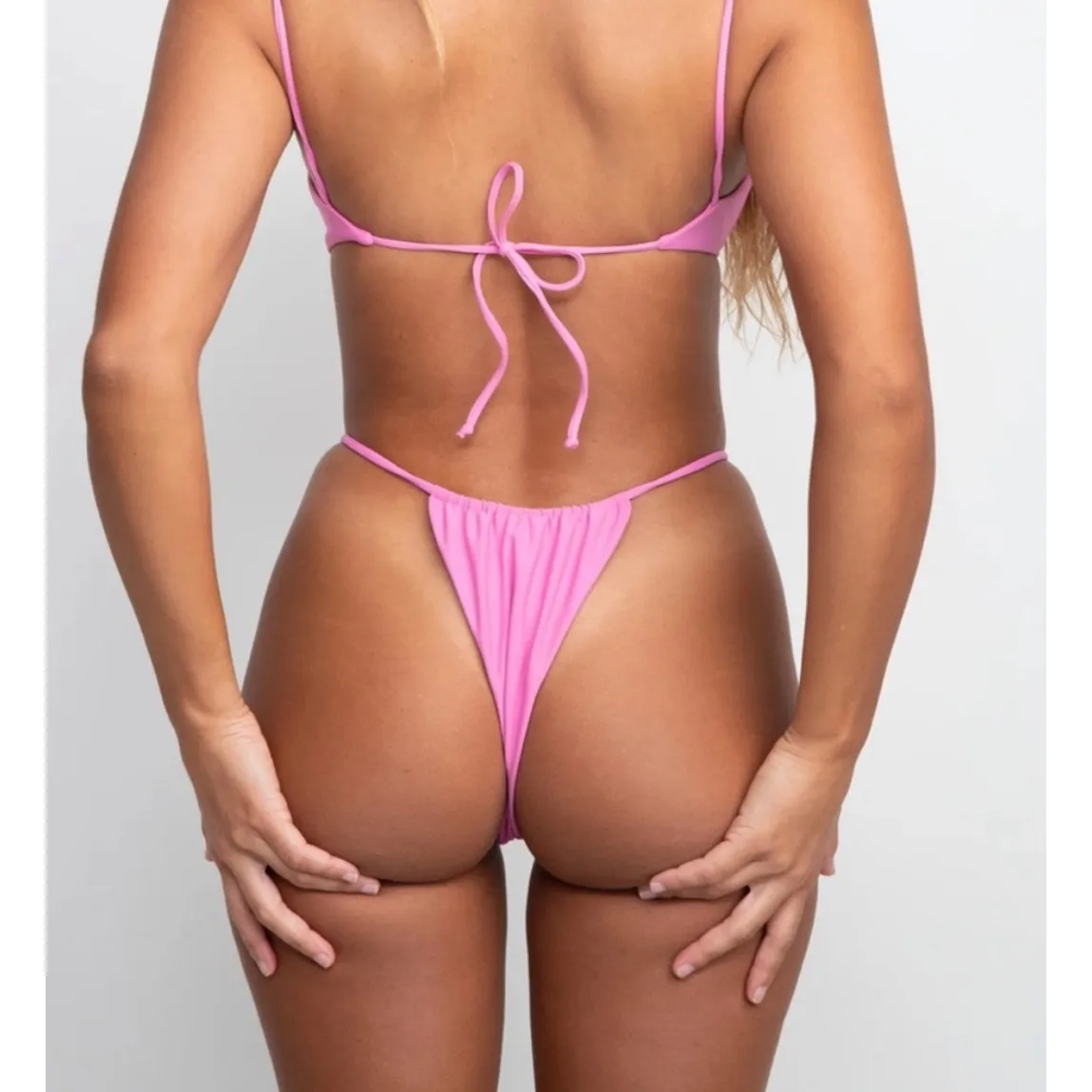 NEW Skatie X Amber Fillerup Clark Bikini Dahlia Pink Ella Top Bobbie Bottom XL - Image 14