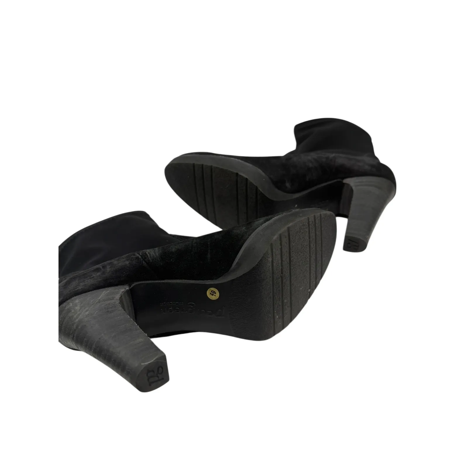 Paul Green Shoes Women 6.5 Black Suede Arden Platform Sock Ankle Heeled Boots - Image 9