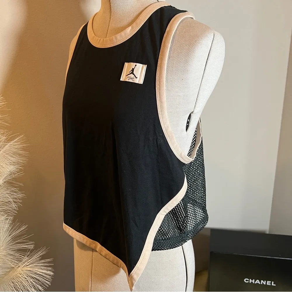 NWT Jordan Black Essentials Mesh Tank - Image 7