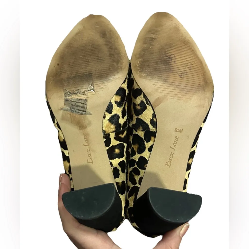 Essex Lane Real Cow Hair Upper 8.5 US WOMEN’S Heel Leopard Print Cheetah - Image 6