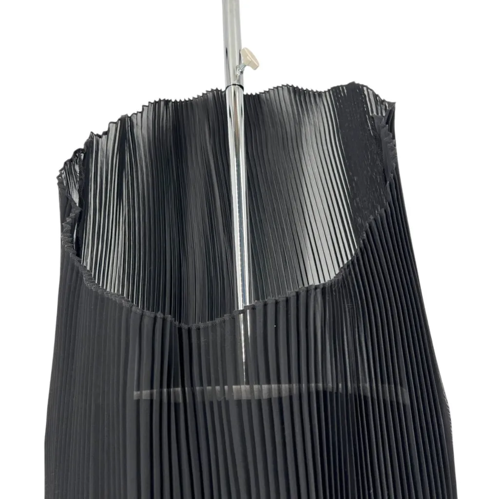 The Vintage Shop Pleated Skirt Sleeveless High Low Dress Black Size Small - Image 7